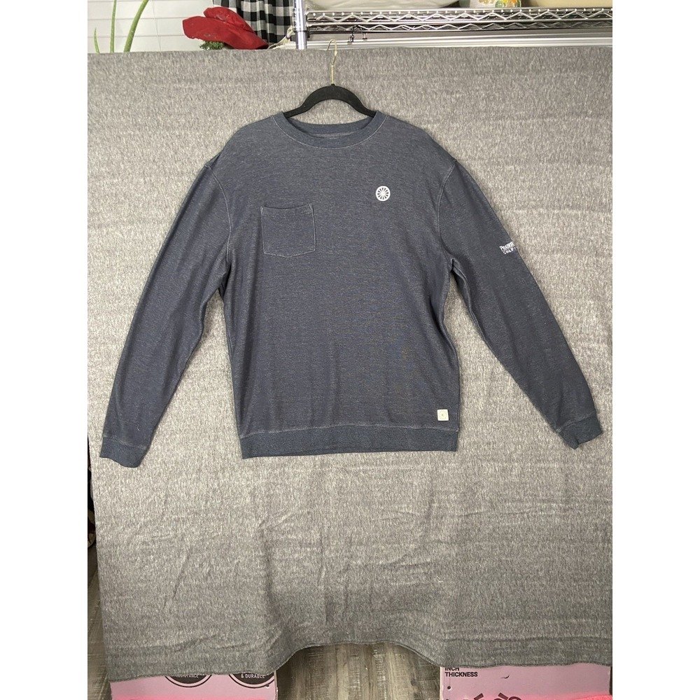 Link Soul Men's Crewneck SS Large Blue Long Sleeve Pocket Prairie View GC Logo